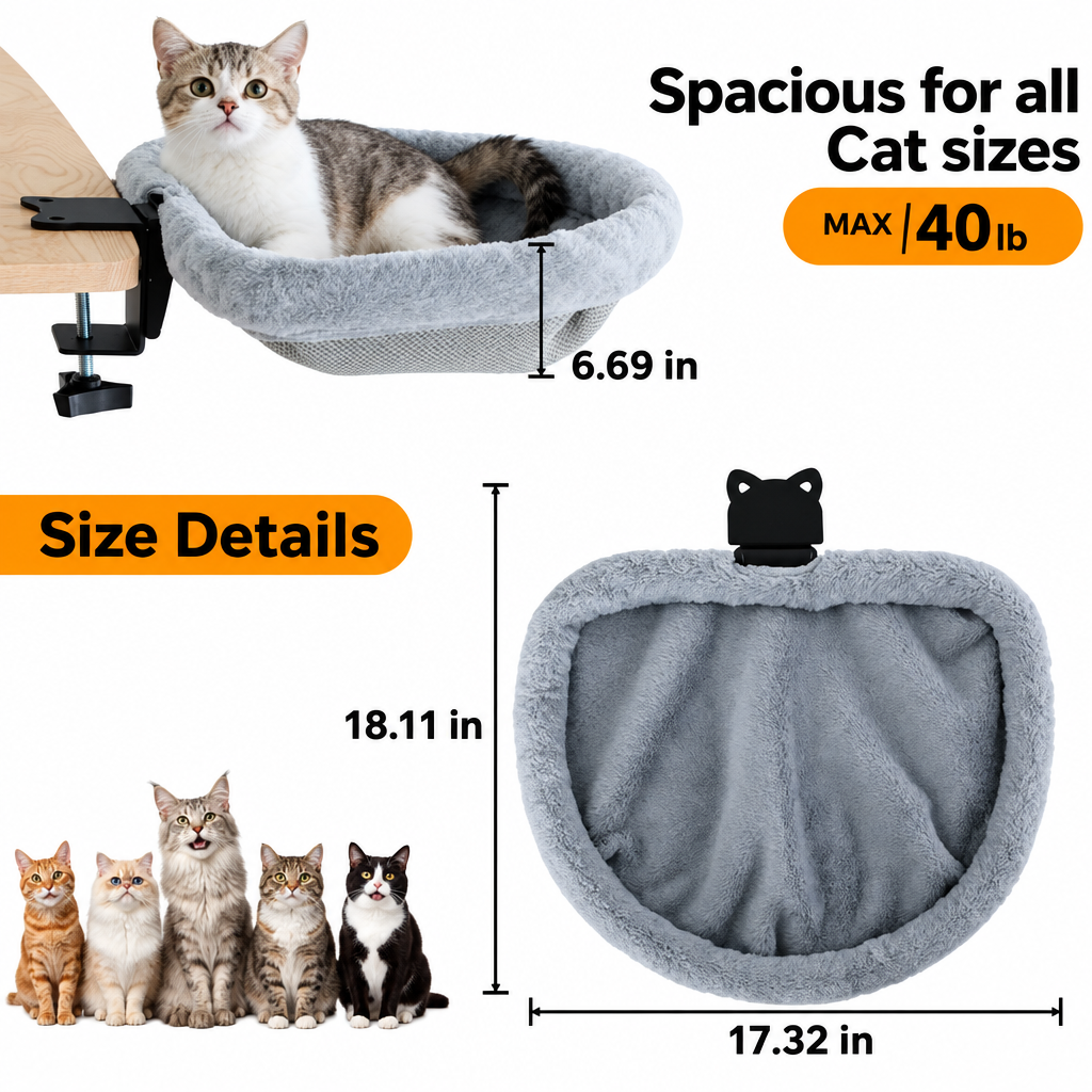 Cat Desk Bed – A Cozy Spot for Your Feline Friend