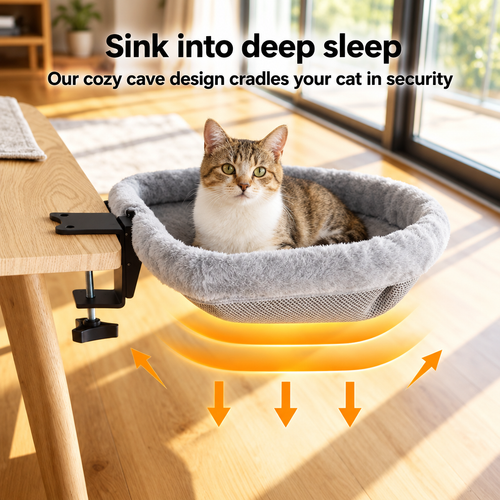 Cat Desk Bed – A Cozy Spot for Your Feline Friend