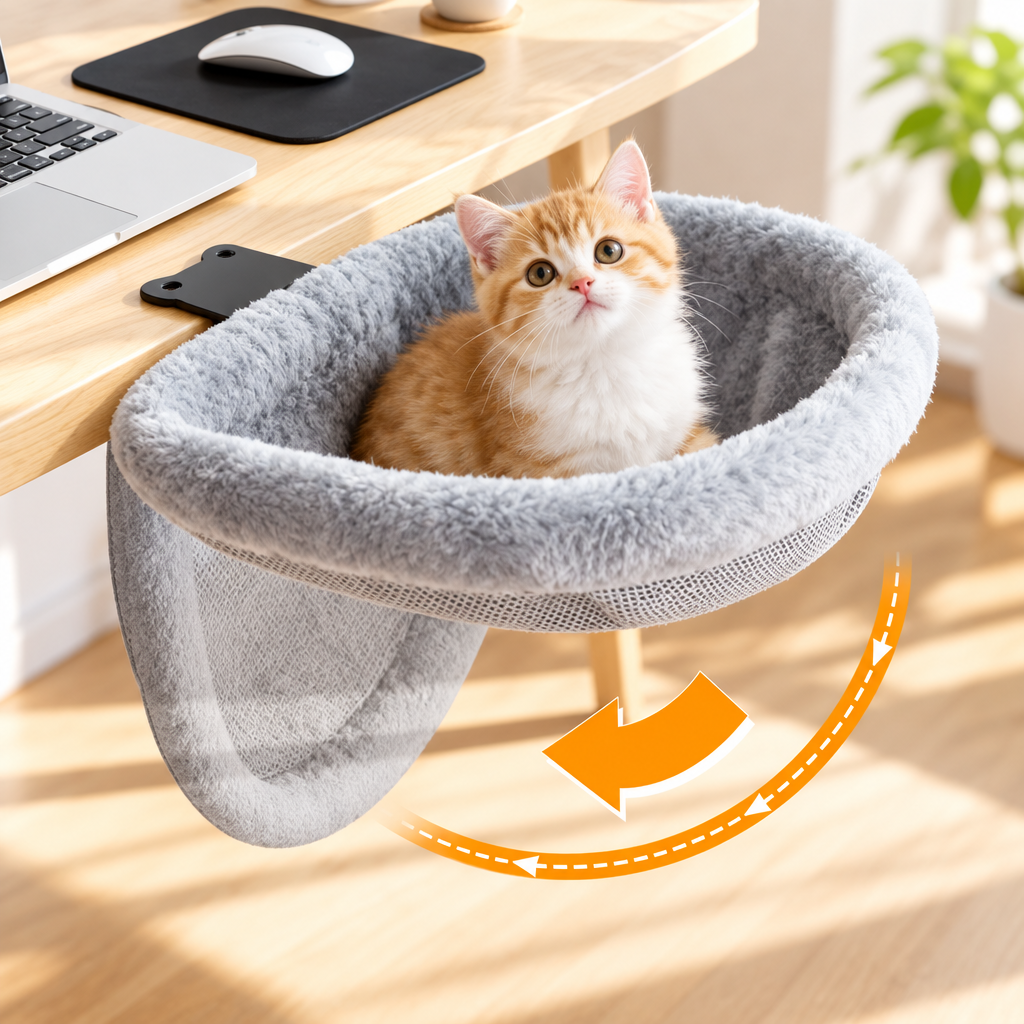 Cat Desk Bed – A Cozy Spot for Your Feline Friend